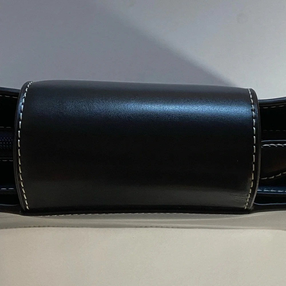 The Hermes of England Tanner Krolle London Classic Black Leather Bag Retail$2500 - Picture 10 of 16